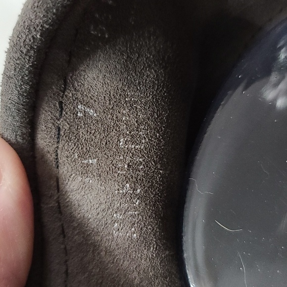 Minnetonka Gray Suede Ankle Booties Moccasins Womens Fringed Zips Sz 7 GUC - Picture 3 of 11